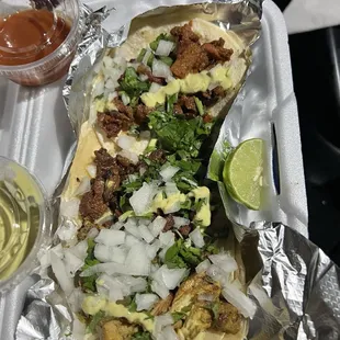 Taco Tuesday. 3 - $5 Carni asada, pork, chicken