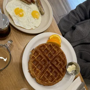 Waffle breakfast