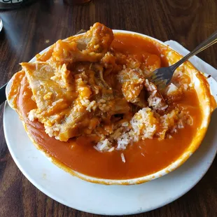 Baked pork chop rice