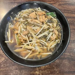 Preserved Veggie Pork noodle soup