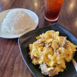 Beef and Scramble eggs for $13.