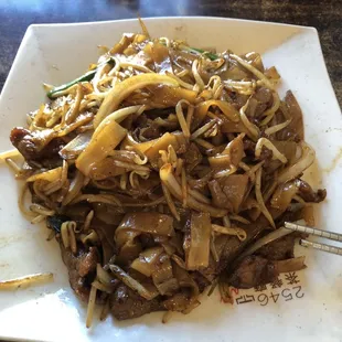 beef chow fun(dry)