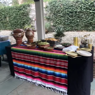 Excellent set up for our birthday celebration!!