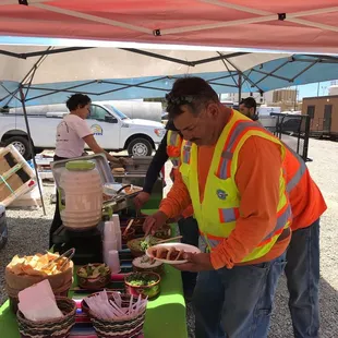 Taco bar in full force!
