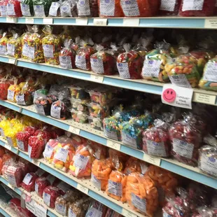 a variety of candy