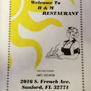 Menu Cover