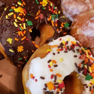 Fall donut spinkles
