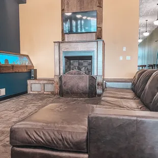 Fireplace area