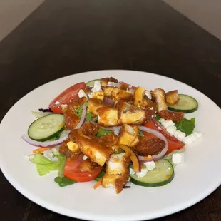 Crispy Chicken Salad (Tossed in Honey Hot)