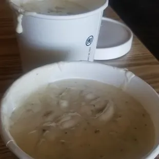 The best clam chowder. Get some there and more to go!