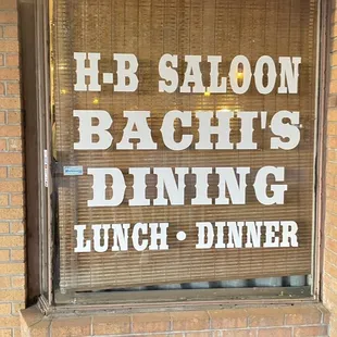 the window of a restaurant