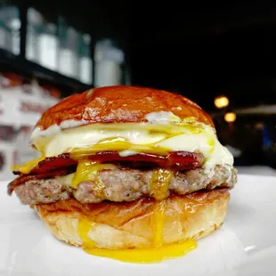 Meat and Cheese Breakfast Sandwich