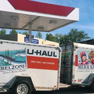 We keep our U-hauls right on our lot for easy access.