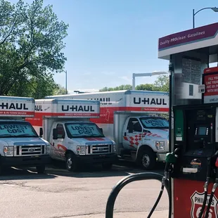 We have U-hauls of all sizes.