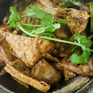 54. Lamb with Bean Curd Sheet in Clay Pot