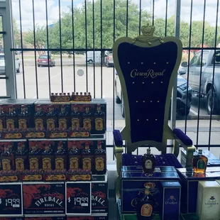 Come get your Crown and Fireball whiskey