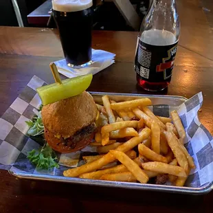 Great slider and the awesome frys