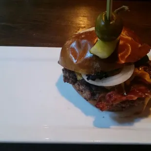 Black and Bleu Burger