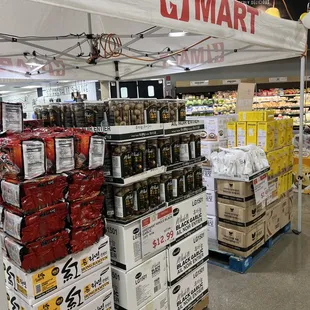 a variety of products for sale