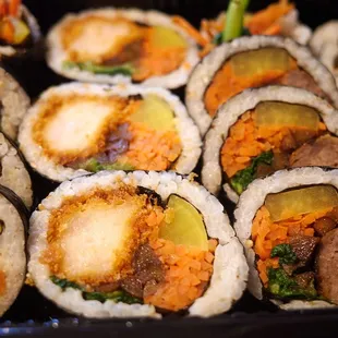 Assorted kimbap