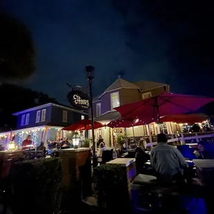 Outside restaurant