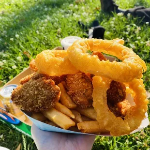Oyster fries combo meals