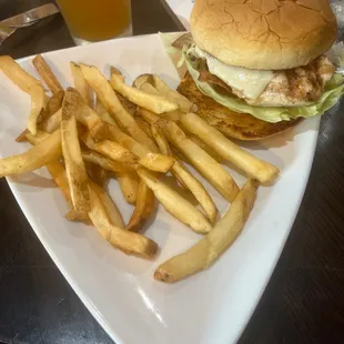 Bourbon chicken sandwich