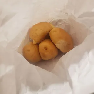 a bag of doughnuts
