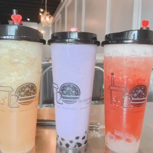 Taro Smoothie W/boba