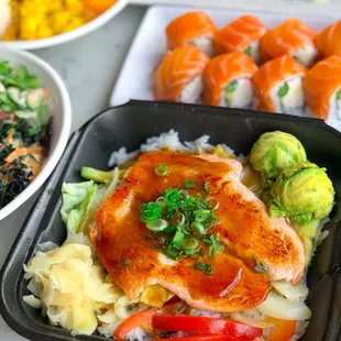 sushi and sashimi, food