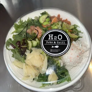 Salmon and spicy tuna