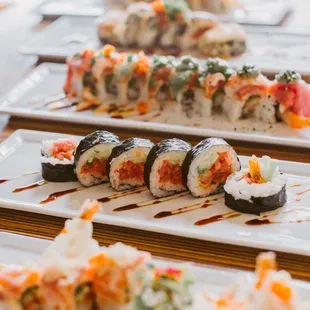 sushi, sashimi, food, sushi and sashimi