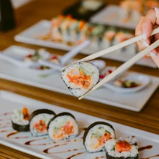 sushi and sashimi, food, sashimi, sushi