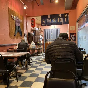 people sitting at tables