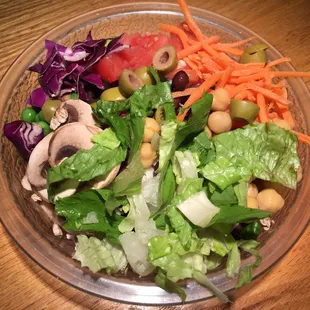 The salad bar offers a variety of high quality ingredients that are always fresh!