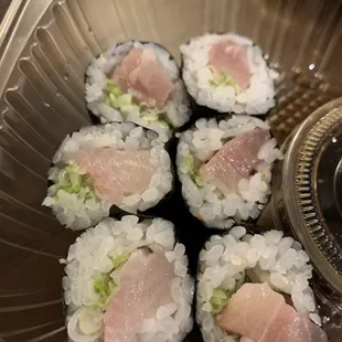 Negihama roll with hamachi and green onion