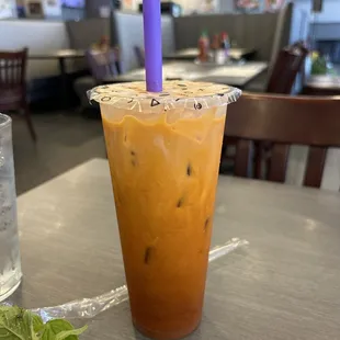Thai tea, mmm good.