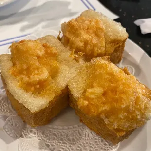 Fried shrimp tofu