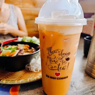 Their Thai Tea was way too sweet!
