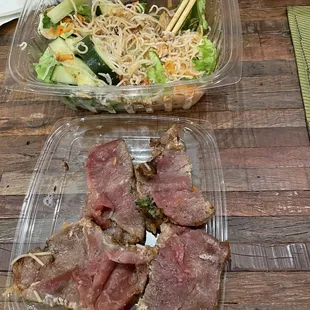 Grilled beef roll - undercooked!