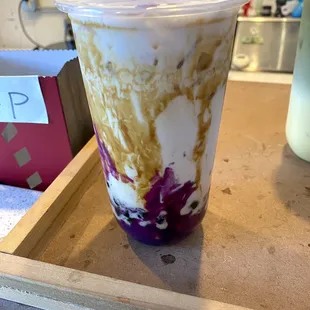 Brown Sugar Japanese Purple Potato Milk Tea