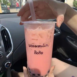 Watermelon Bubble Tea