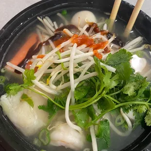 Love the seafood pho