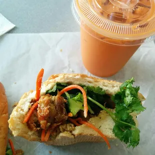 Meatball Sandwich &amp; DELICIOUS Thai Iced Tea. Thank you for being on campus! I'll be here lunch on the daily!