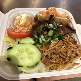 Combination rice plate