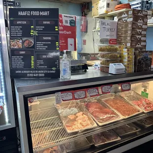 a variety of food items