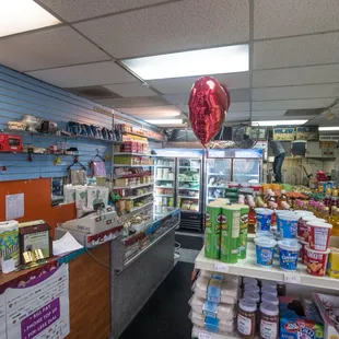 the inside of the store