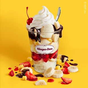 an ice cream sundae