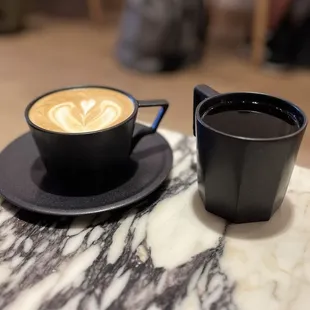 Latte and batch brew