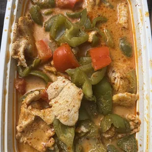 Panang curry chicken